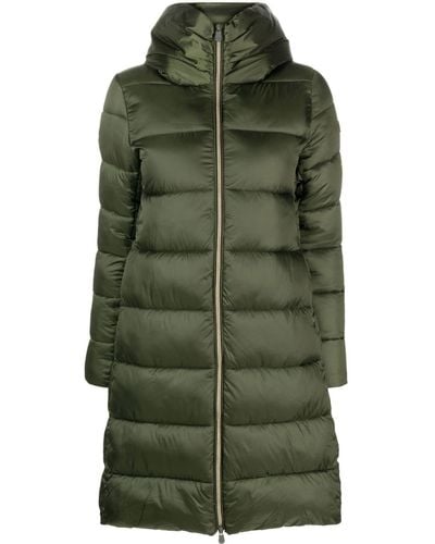 Save The Duck Lysa Hooded Puffer Coat - Green