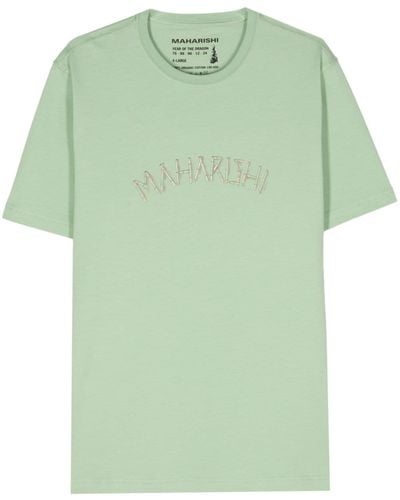 Maharishi T-shirt Bamboo Construction - Verde