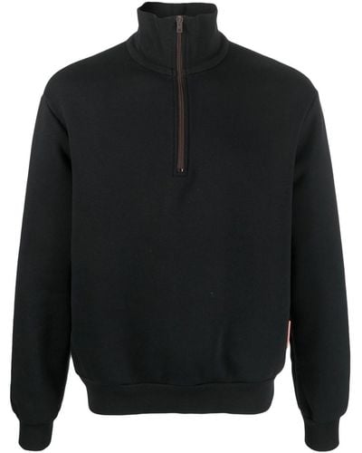 Acne Studios Sweatshirt mit Reißverschluss - Schwarz