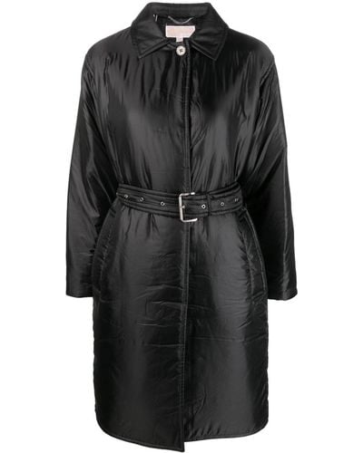 MICHAEL Michael Kors Classic-collar Padded Mid Coat - Black