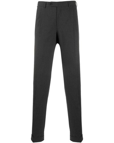 Canali Straight-fit Tailored Pants - Black