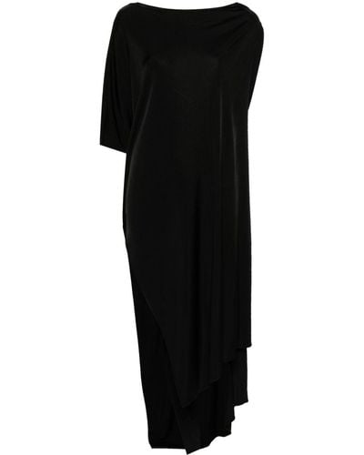 Faliero Sarti Guadalupe Asymmetric Beach Dress - Black