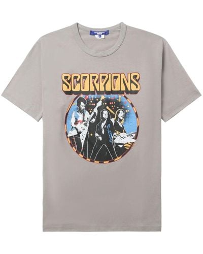 Junya Watanabe T-shirt Scorpions à imprimé graphique - Gris