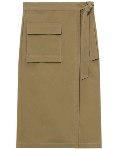 Closed Wrap Skirt Clothing - Green