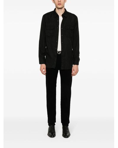 Tom Ford Corduroy Tapered Trousers - Black