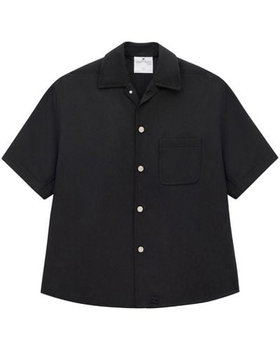 Courreges Twill Overhemd - Zwart