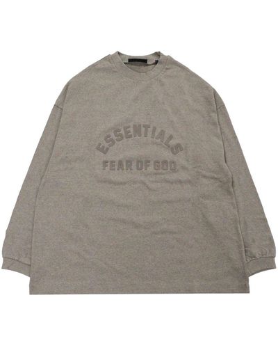 Fear Of God Logo-print Cotton T-shirt - Grey