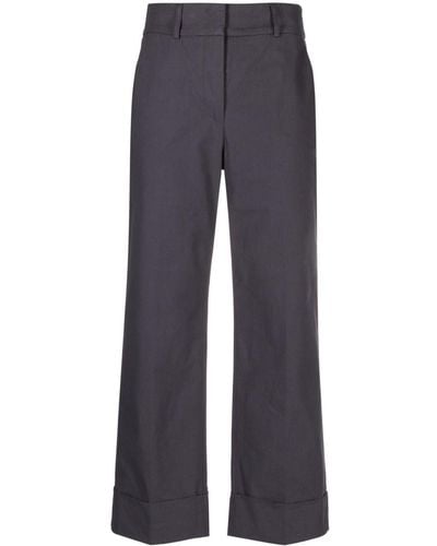 Peserico Wide-leg Tailored Pants - Blue
