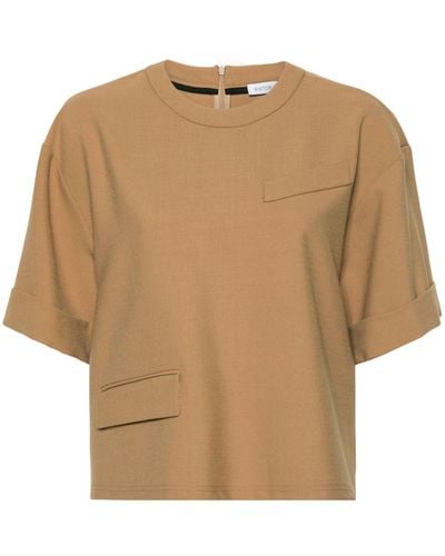 Viktor & Rolf Suiting Twill-weave T-shirt - Natural