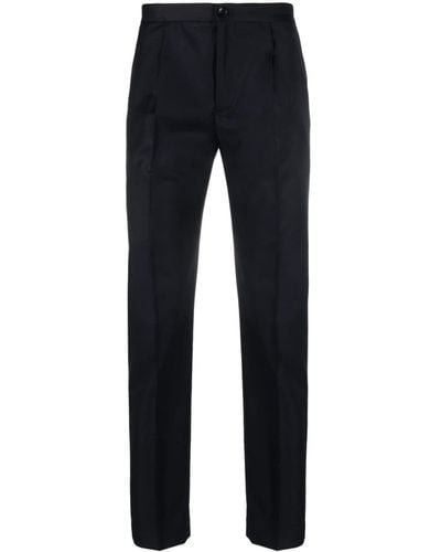 Incotex Low-rise Tapered Tailored Trousers - Blue