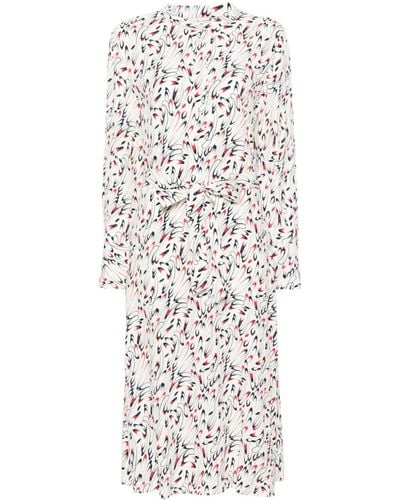 Tommy Hilfiger Abstract-print Shirt Dress - White