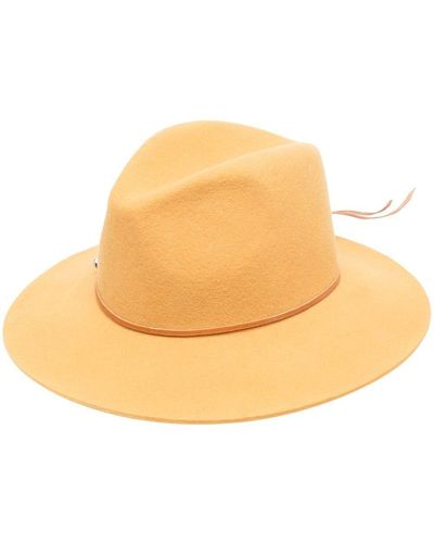 Forte Forte Leather-lace Hat - Natural