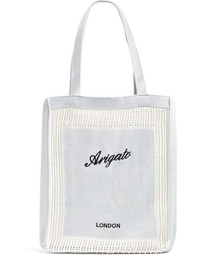 Axel Arigato Bolso shopper con logo bordado - Blanco
