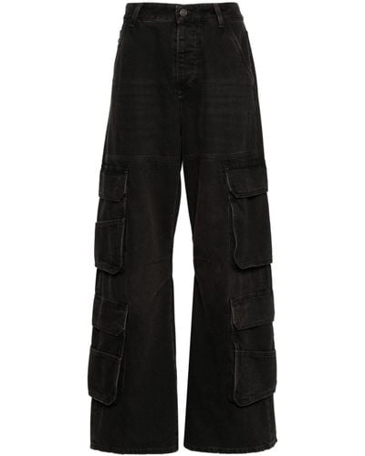 DIESEL 1996 D-Sire Jeans mit weitem Bein - Schwarz