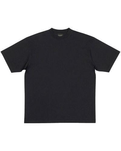 Balenciaga Logo-print Short-sleeve T-shirt - Black