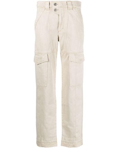 Isabel Marant High-rise Cargo-pocket Trousers - Natural