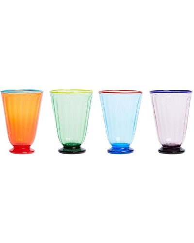La DoubleJ Lot de verres Rainbow - Multicolore