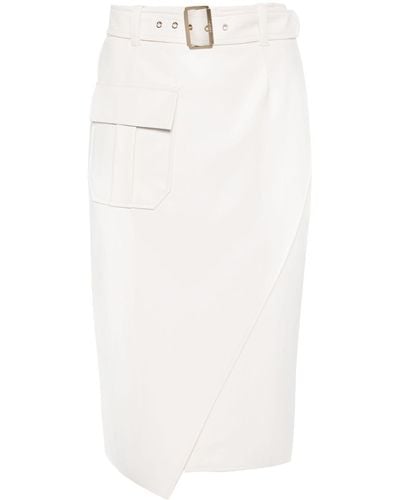 Liu Jo Cargo Midi Skirt - White