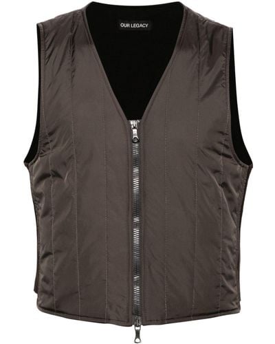 Our Legacy Liner Quilted Gilet - Black