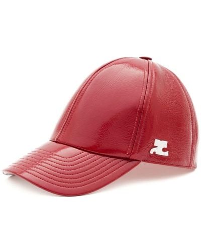 Courreges Logo-patch Baseball Cap - Red