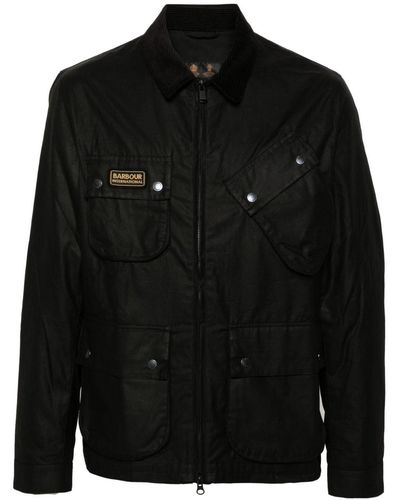 Barbour Sefton cotton military jacket - Schwarz