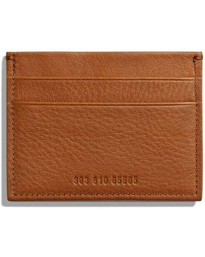 Shinola Grained Leather Wallet - Brown