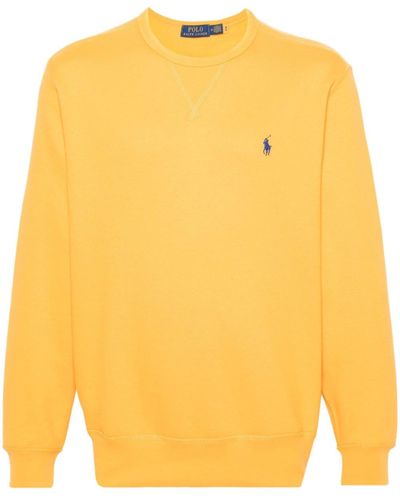 Polo Ralph Lauren Sweatshirt mit Polo Pony-Motiv - Gelb