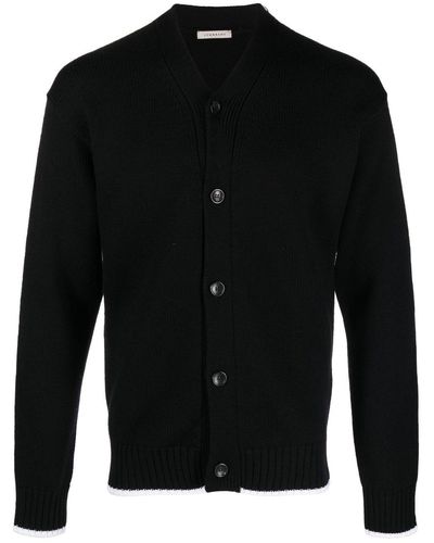 Low Brand Merino Button-up Cardigan - Black