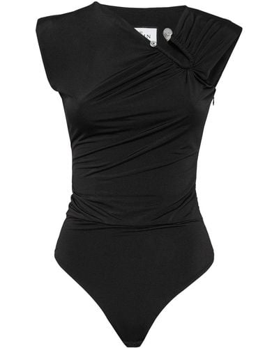 Philipp Plein Shoulder-padded Bodysuit - Black