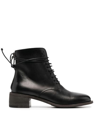 Marsèll Leather Lace-up Boots - Black