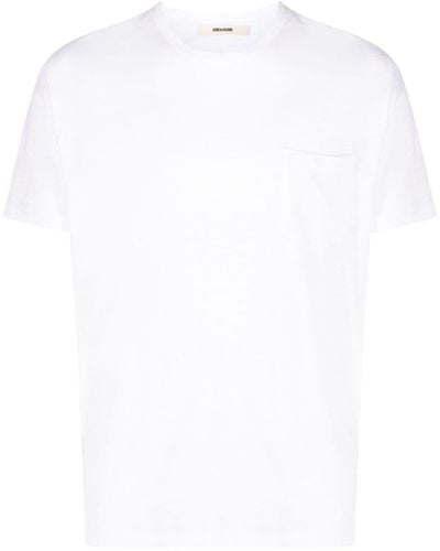 Zadig & Voltaire Camiseta Stockholm de manga corta - Blanco