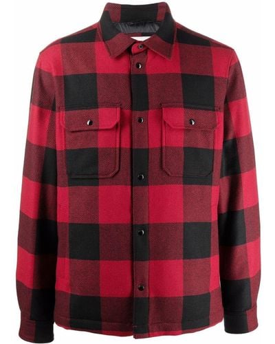 Woolrich Plaid-check Padded Jacket - Red