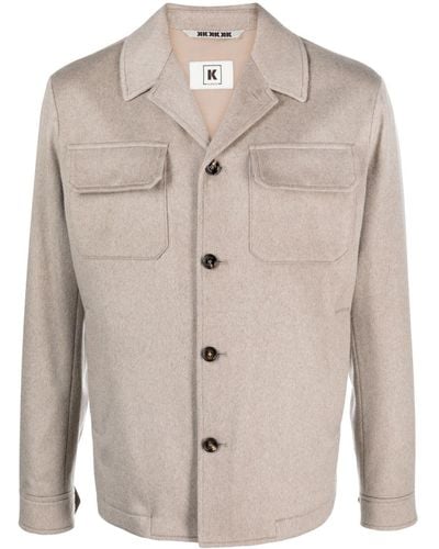KIRED Button-up Cashmere Jacket - Natural