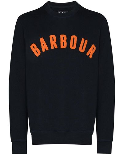 Barbour Prep-logo Crew-neck Sweatshirt - Blue