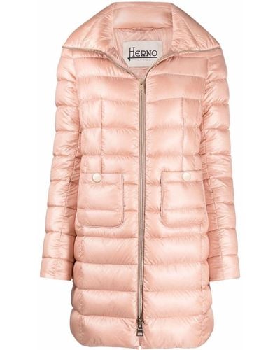 Herno Padded Zip-up Coat - Pink