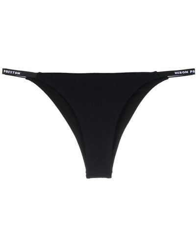 Heron Preston Logo Patch Bikini Bottoms - Black