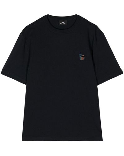 PS by Paul Smith Embroidered Short-sleeve T-shirt - Black