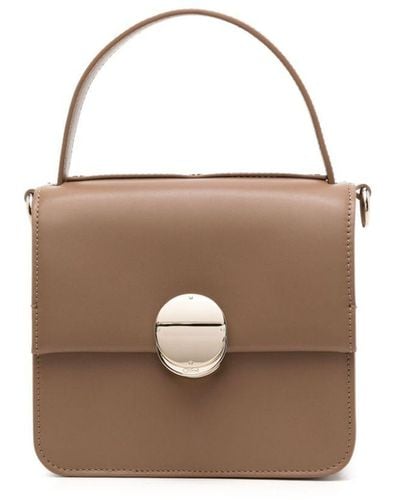 Chloé Small Penelope Leather Tote Bag - Brown
