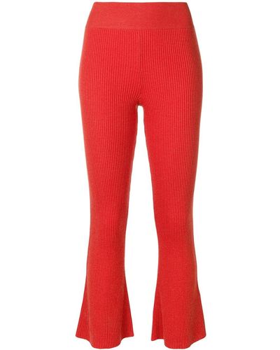 Cashmere In Love Tilly Ribbed Trousers - Yellow