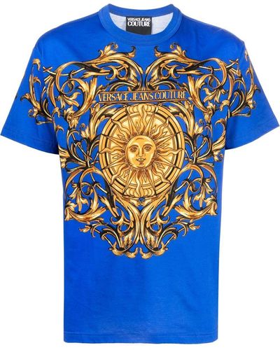 Versace Garland Sun Tシャツ - ブルー