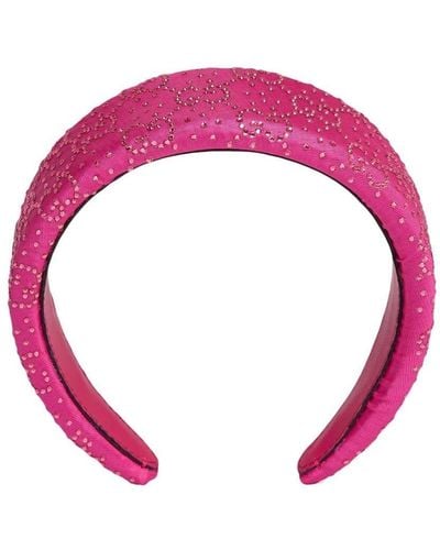 Gucci Haarband Met Kristal - Roze