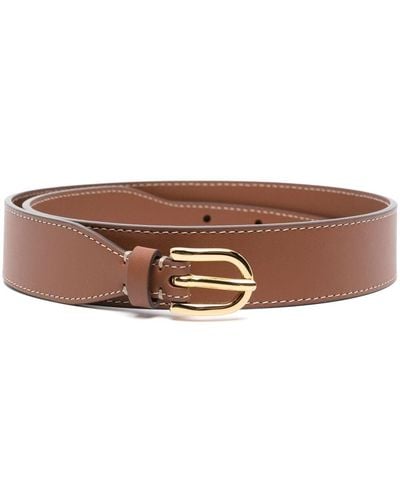 Marni Logo-print Leather Belt - Brown