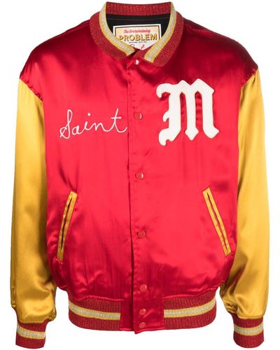 SAINT Mxxxxxx Chaqueta bomber satinada - Rosa