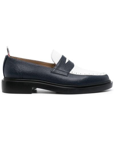 Thom Browne Classic Lightweight Penny Loafers - Blue