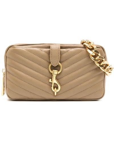 Rebecca Minkoff Edie quilted leather belt bag - Natur