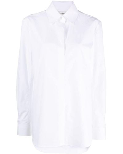 Lanvin Chemise à coupe ample - Blanc
