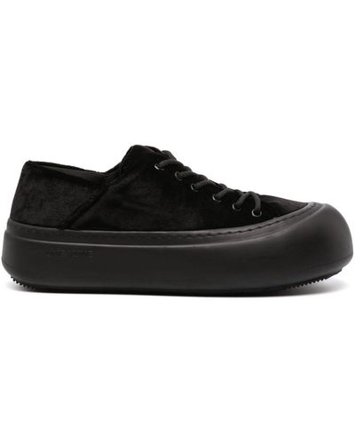 Yume Yume Goofy Velvet Sneakers - Black