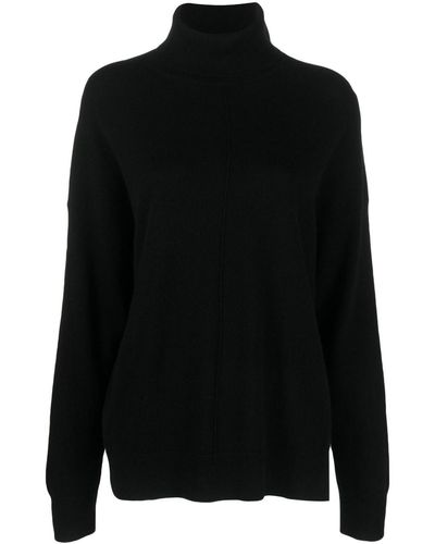 Chinti & Parker High-neck Long-sleeves Knit Sweater - Black