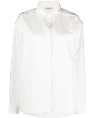 St. Agni Detachable Sleeve Shirt - White