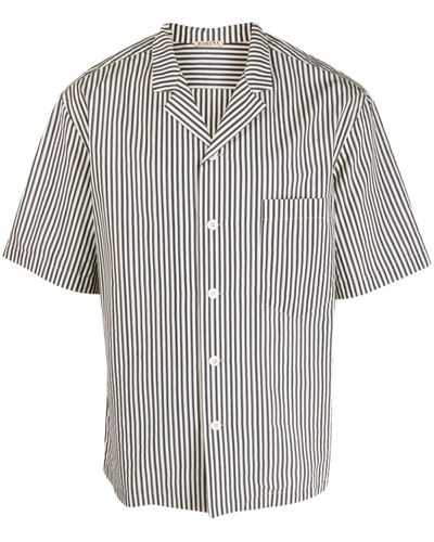 Barena Striped Short-sleeve Shirt - Gray